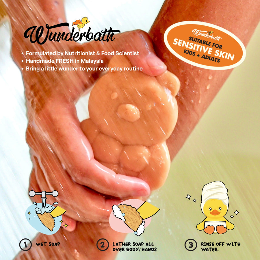 Buff Bear Cookie Soap