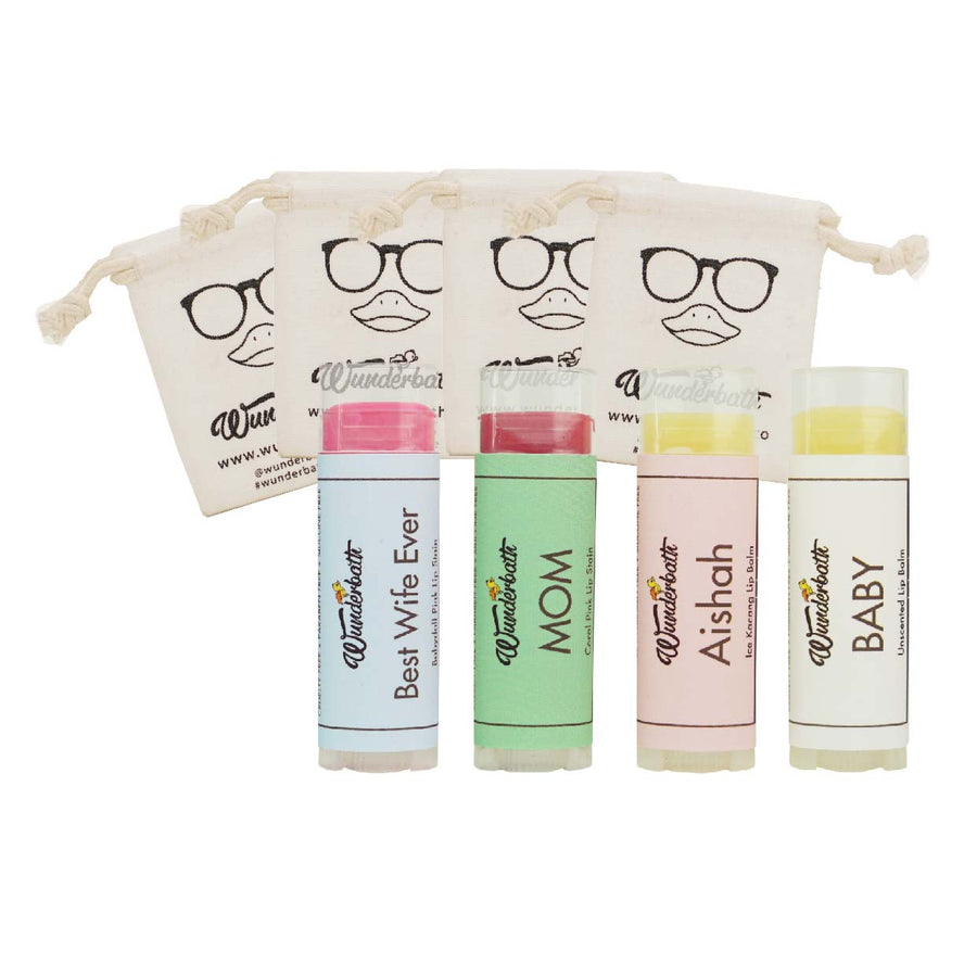 Custom Lip Balm Stain (Set of 4)