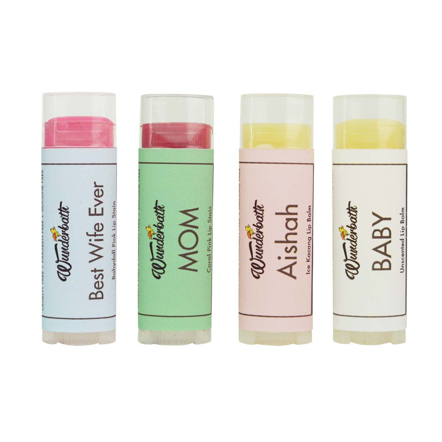 Custom Lip Balm Stain (Set of 4)