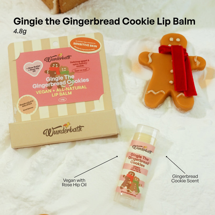 Gingie the Gingerbread Cookie Lip Balm