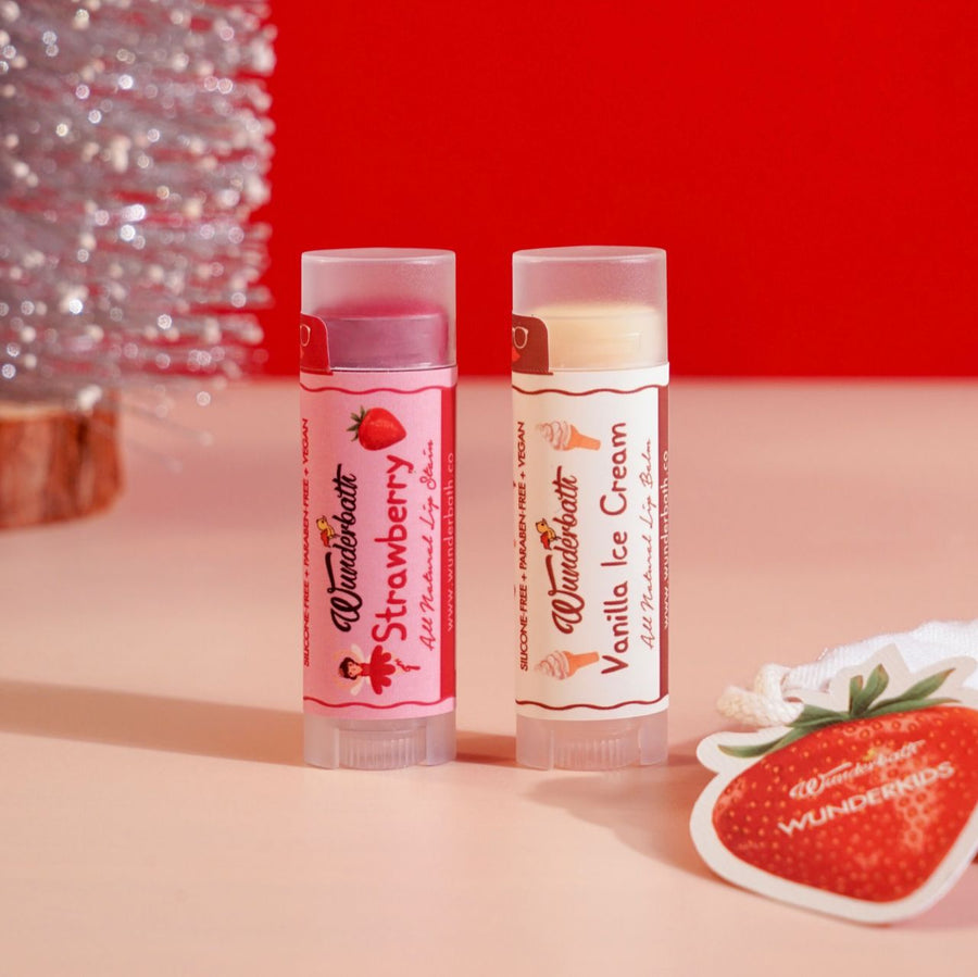 Strawberry Ice Cream Flavor Transforming Lip Balm Set