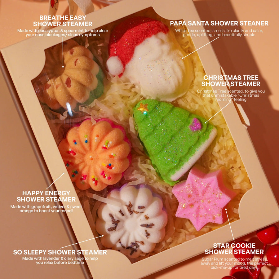 Wunderful Christmas Shower Steamer Set