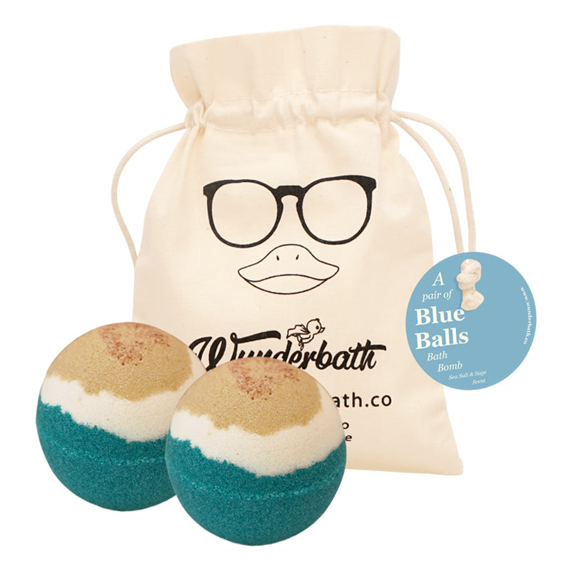 A Pair of Blue Balls Bath Bomb Gift Set